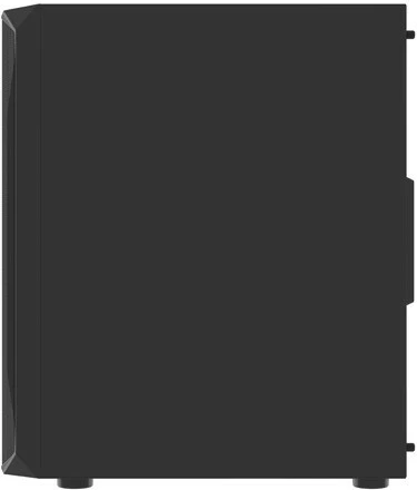 Kasë Natec Fury Shobo SH4F RGB, Midi Tower, xham i temperuar, 4 ventilatorë RGB, e zezë