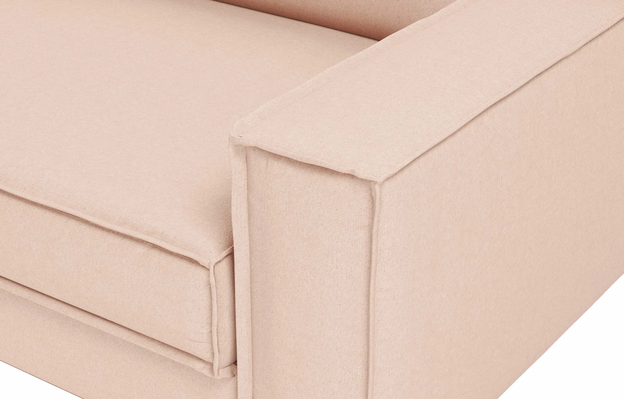 Divan treshe, ngjyrë salmon dhe arre, Atelier del Sofa Sparrow Extra 3