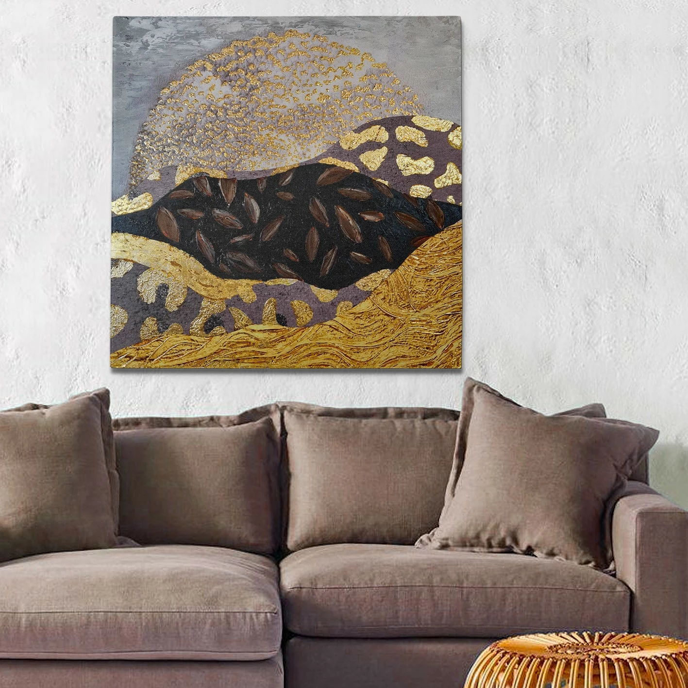 Pikturë dekorative me vaj, shumëngjyrëshe, Wallity, OPG1972733537, 140x140cm