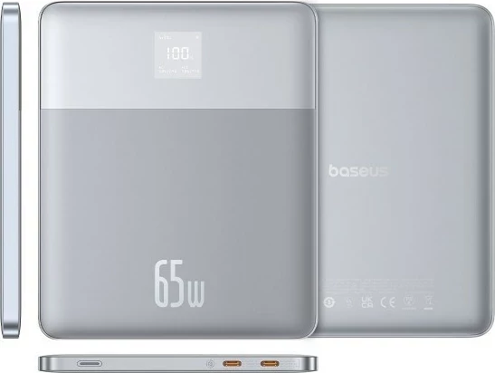 Power bank Baseus Blade2 12000 mAh, LiPo, 65W, Argjend