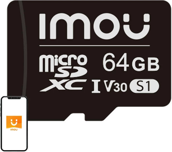 Kartelë memorie microSD Imou ST2-64-S1, 64GB, SDXC, UHS-I, V30