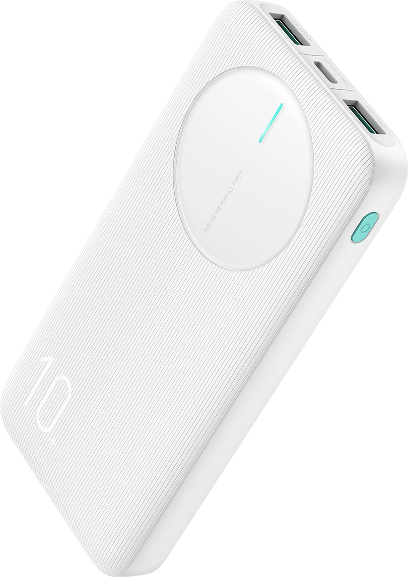 Powerbank Joyroom JR-PBF12, 10000mAh, 3 porta, i bardhë