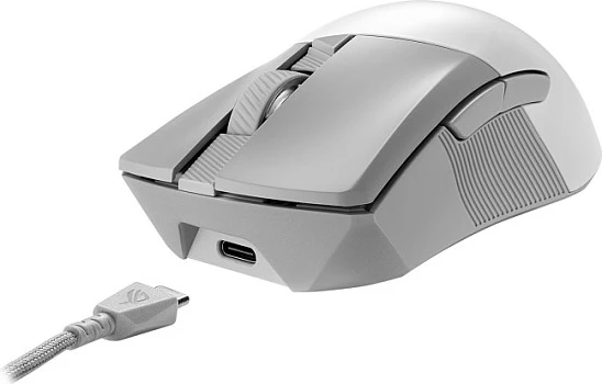 Maus ASUS ROG Gladius III Wireless Aimpoint WT, gaming, 36000 DPI, i bardhë