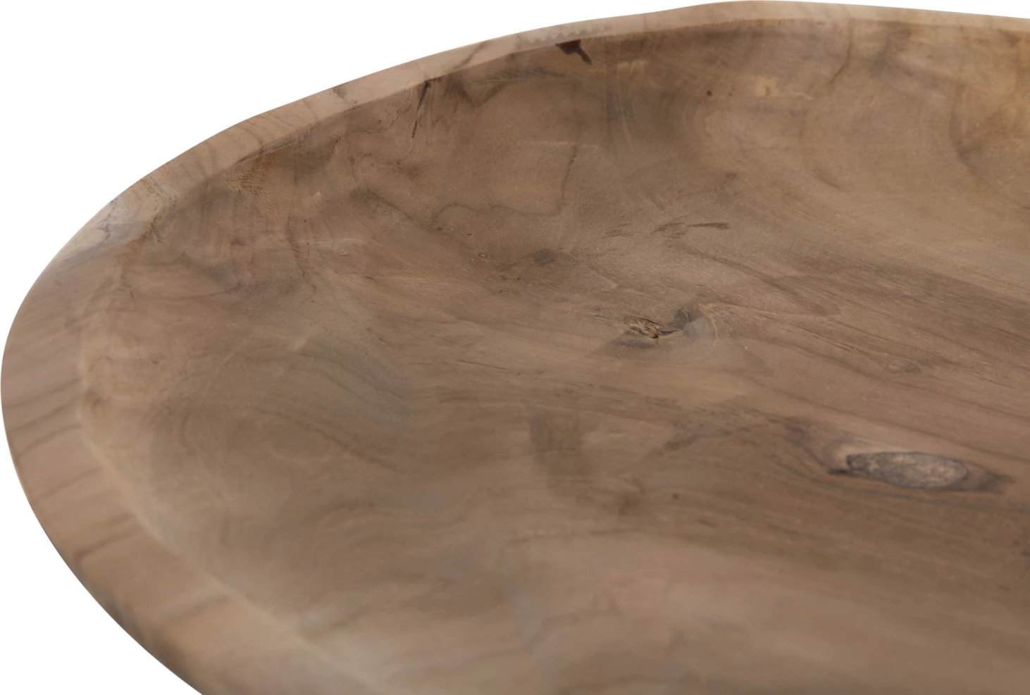 Dekor Tavoline FH4293, tepsi ovale, dru tik i ricikluar, 45x35x4H cm