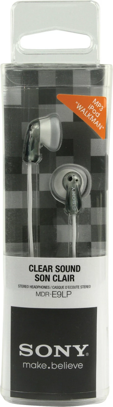Kufje SONY MDR-E9LP, in-ear, me kabllo, gri-transparent