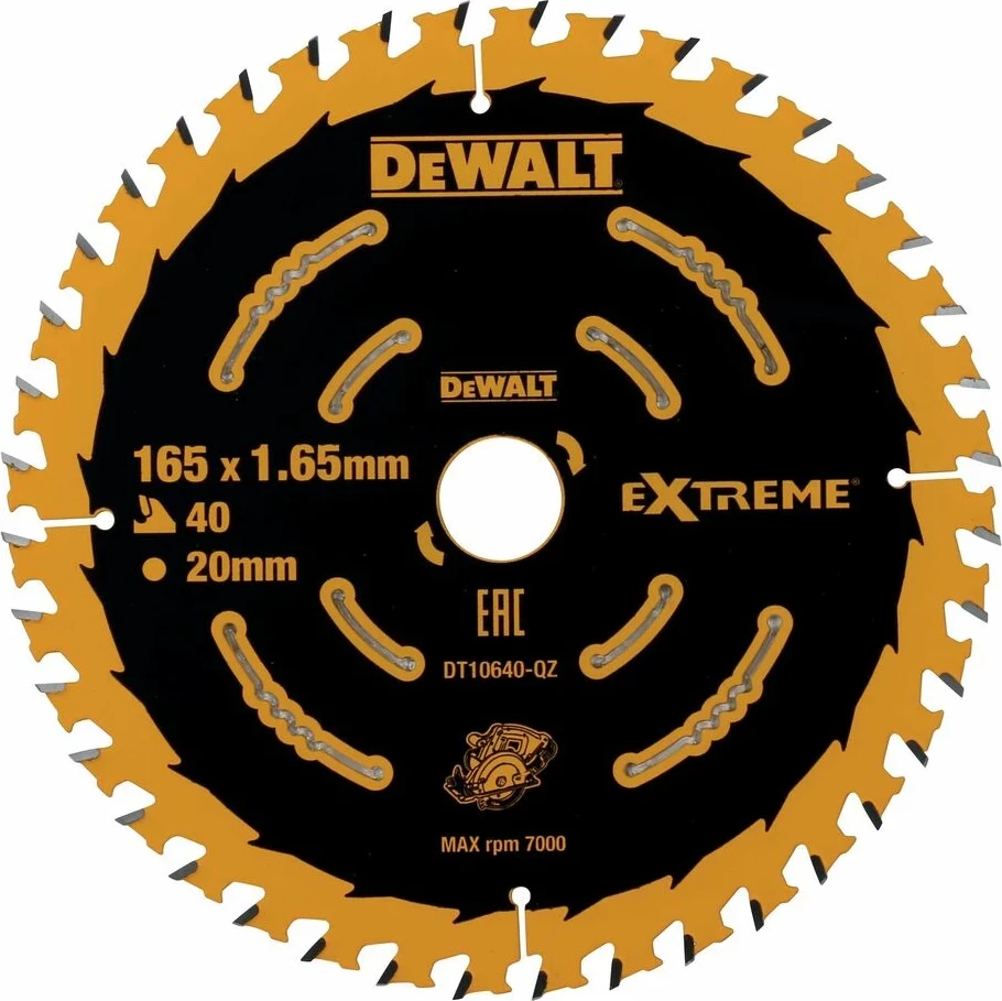 Disqe sharrë rrethore DeWalt DT10640 165mm 20mm 40T