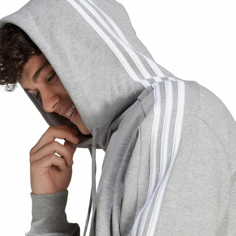Duks me kapuç adidas për meshkuj, gri