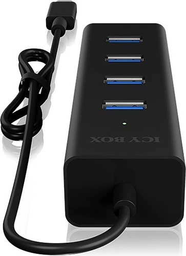 Hub USB ICY BOX IB-HUB1409-C3, USB 3.2 Gen 1, 5000 Mbit/s, i zi, alumin