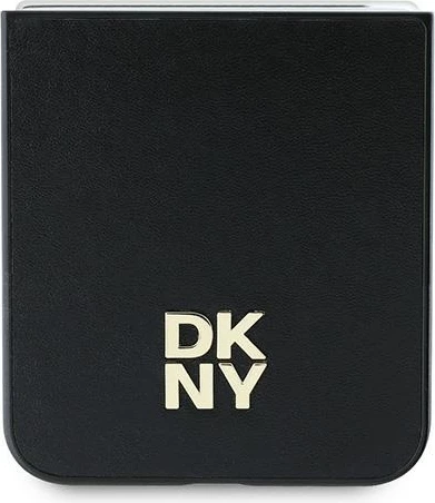 Mbështjellës DKNY për Samsung Galaxy Z Flip 6, lëkurë, i zi