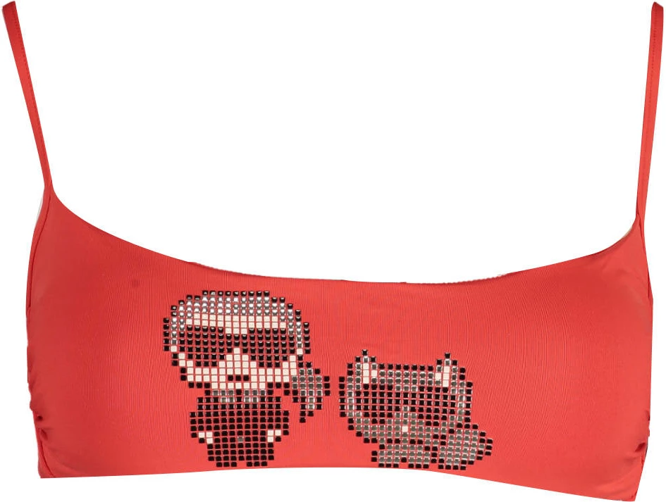 Bikine KARL LAGERFELD BEACHWEAR femra, të kuqe