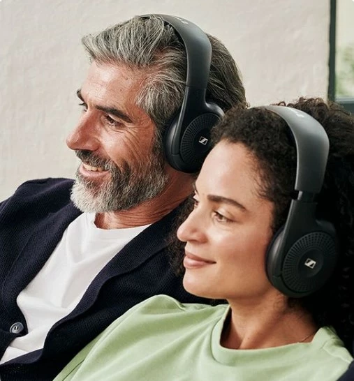 Kufje Sennheiser RS 120-W, MPN 700171, headband, kabllo 3 m, të zeza