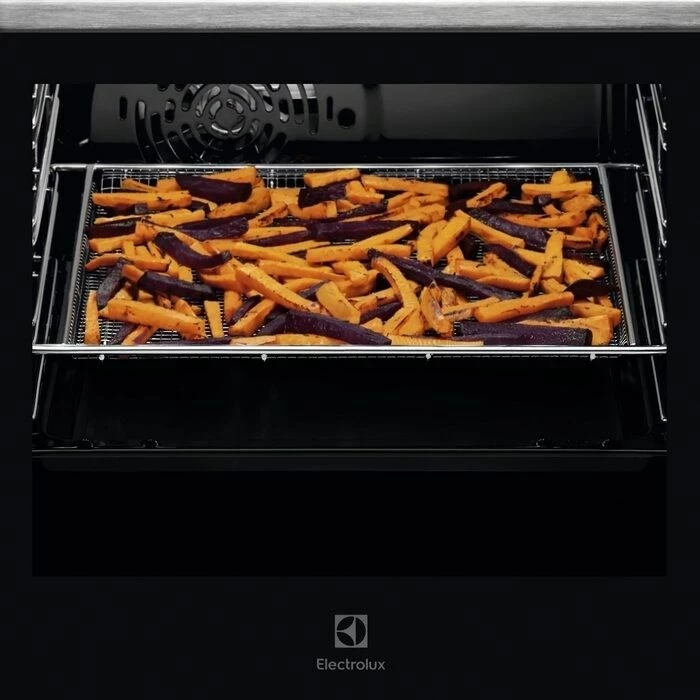 Tabaka AirFry Electrolux E9OOAFWM prej çeliku inoks, për furrë, argjend