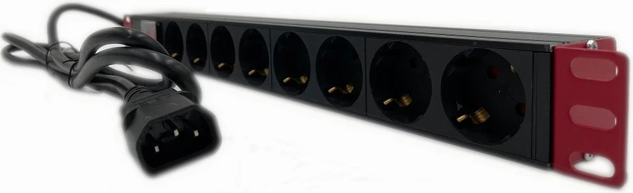 Kabllo vazhduese Techly 365733, 8 priza 2m, e zezë