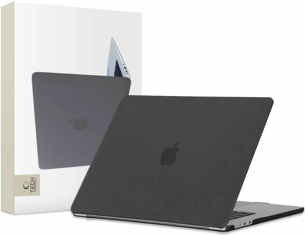 Mbështjellës Tech-Protect SmartShell për MacBook Air 13'' 2018-2020, Mat, i zi