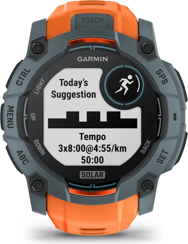 Smartwatch Garmin Instinct® 3 Solar – Twilight with Solstice Silicone Strap, 50 mm