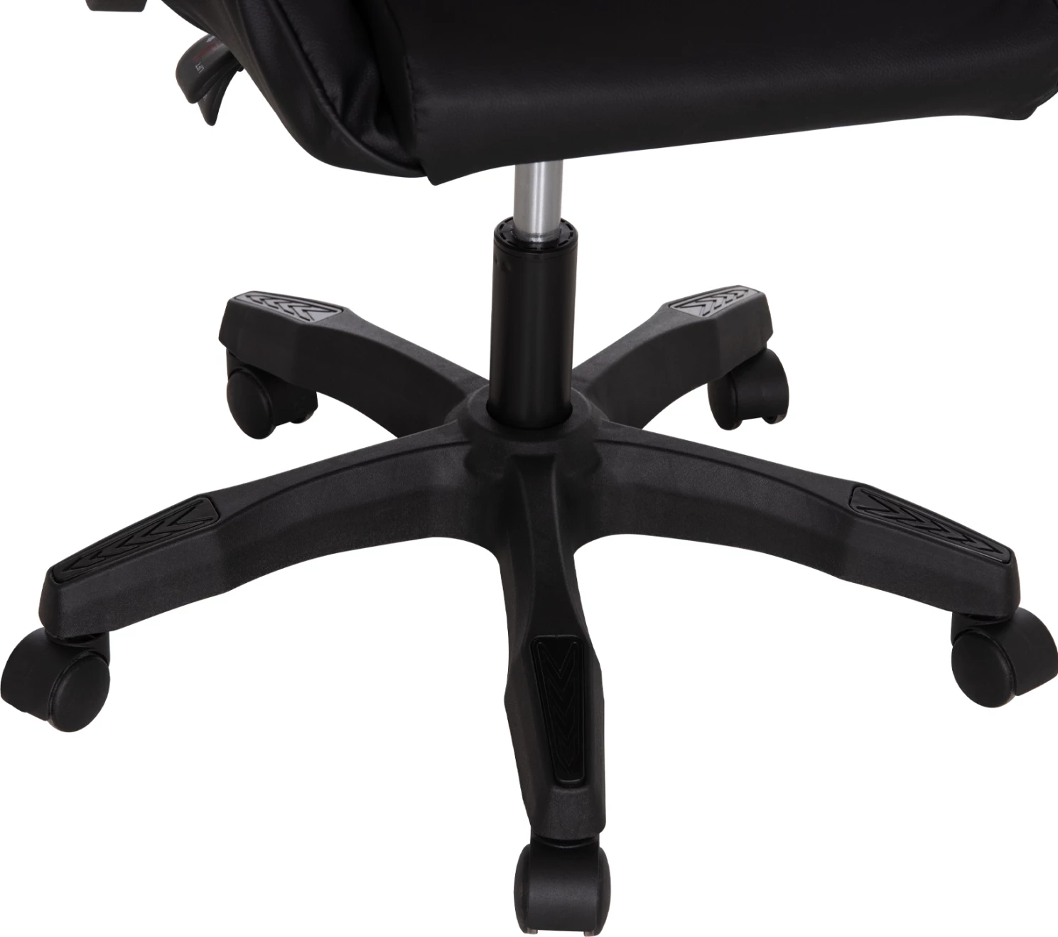 Karrige gaming STRATUS FH1231.01, e zezë, me jastëkë për mes dhe qafë, 62x62x119cm