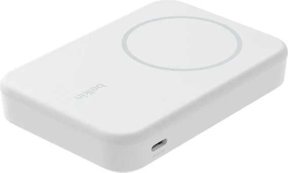 Power bank Belkin BoostCharge Pro 8000 mAh wireless i bardhë