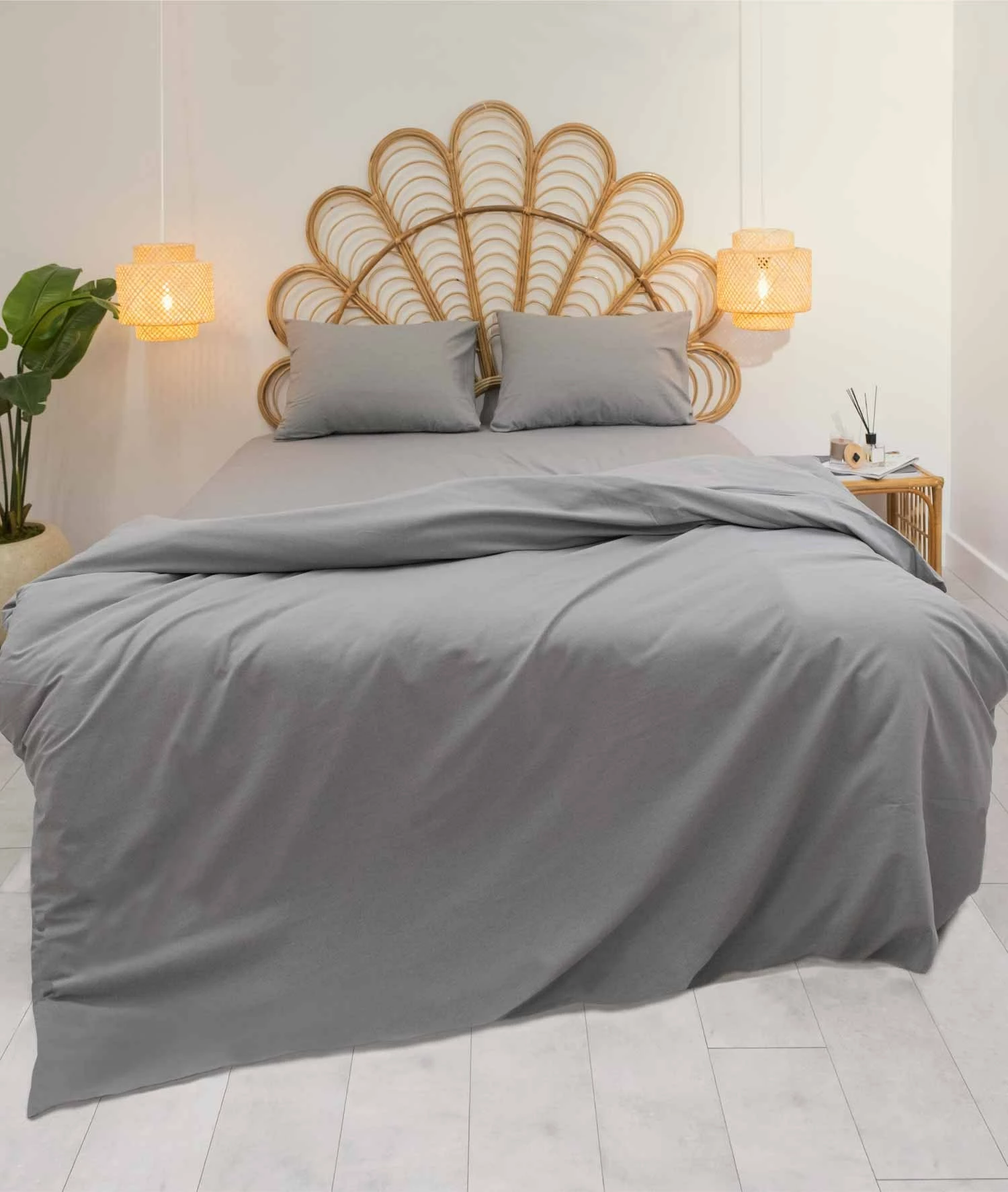 Set mbulesë për jorgan king size, ngjyrë gri, L'Essentiel Linge de Maison, Pacifico