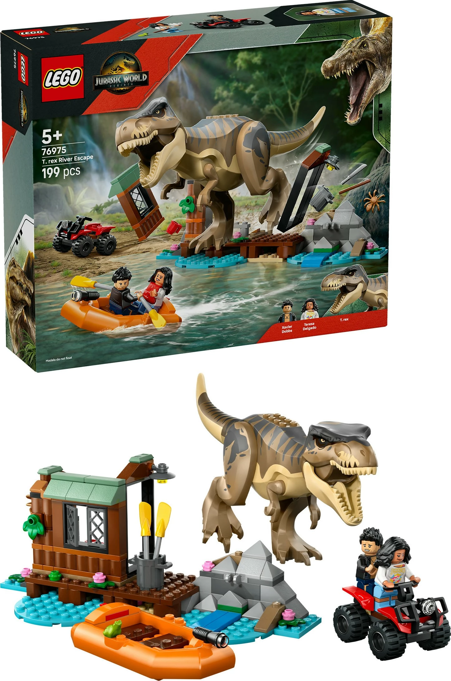 Set ndërtimi LEGO Jurassic World 76975, 199 pjesë, shumëngjyrësh