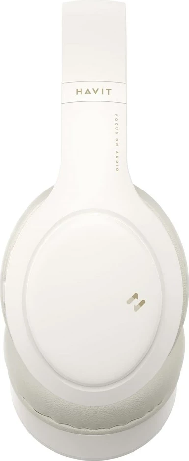Kufje Havit H633BT, wireless, mbi vesh, Bezhë