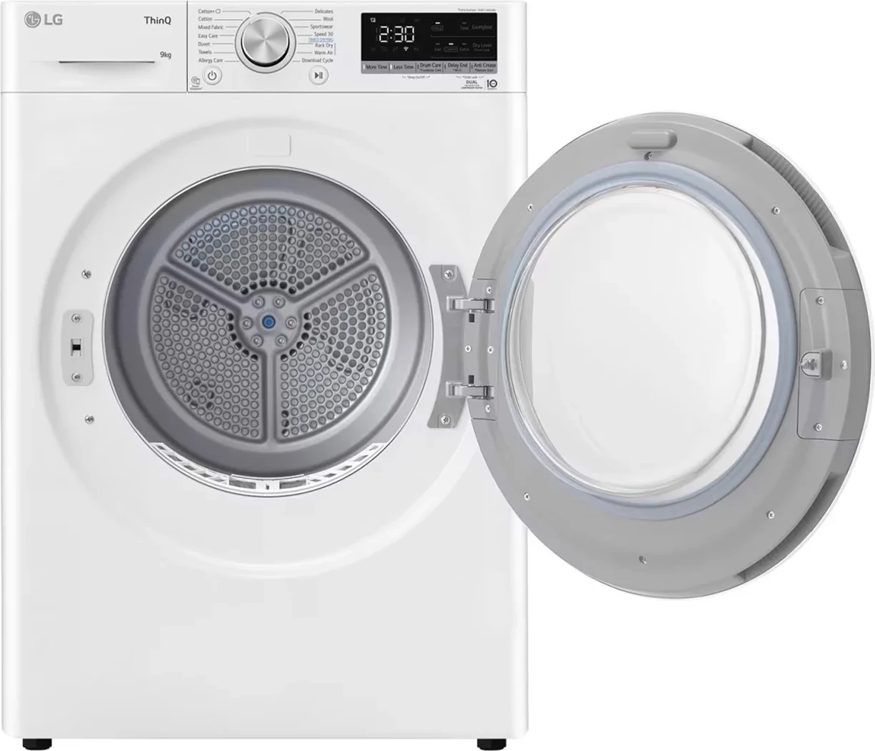 Tharëse rrobash LG RH90V5AV6N 9 kg Dual Inverter Heat Pump, e bardhë