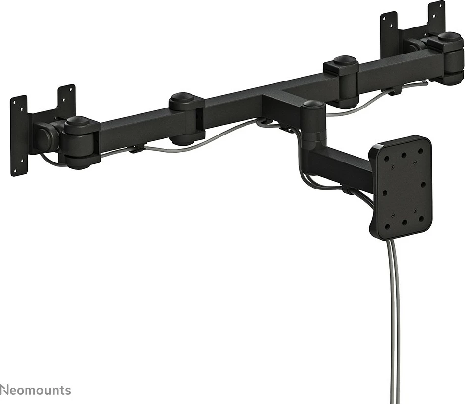 Mbajtës muri për dy monitorë Newstar FPMA-W960D, deri 27 inç, rrotullues, i zi