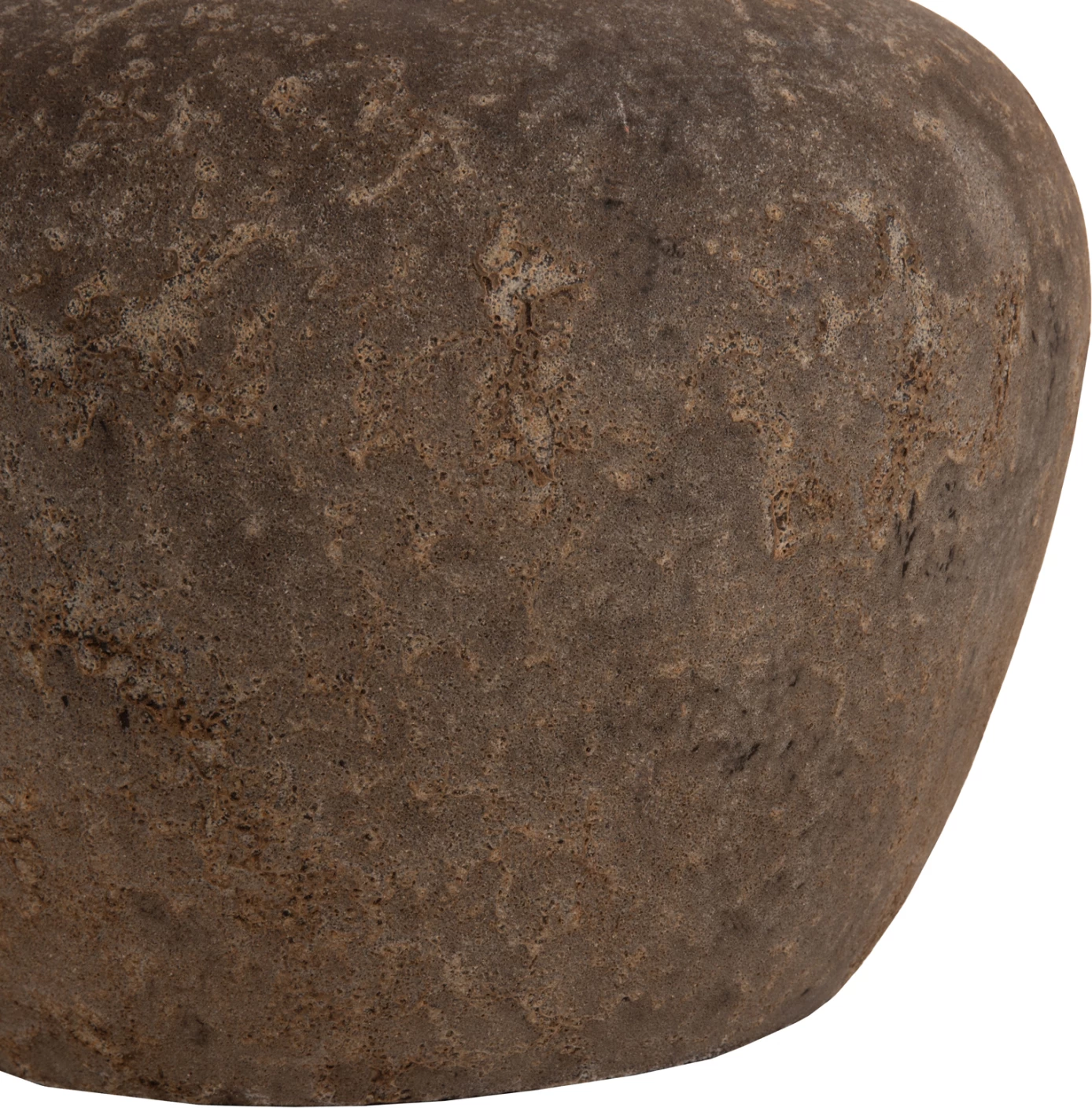 Vazo dekorative ZATI, terrakotë, ngjyrë gri, FH7931, Φ34x26H cm