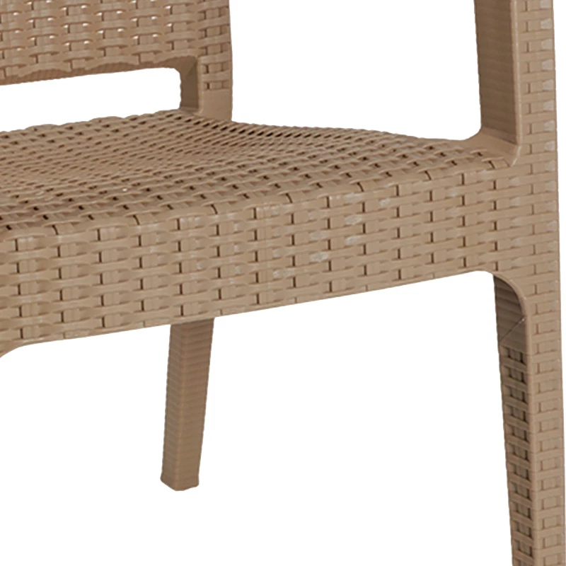 Set tavolinë me karrige për terasë, Icoan-Halcyon, PP, ngjyrë kapuçino, 3 copë