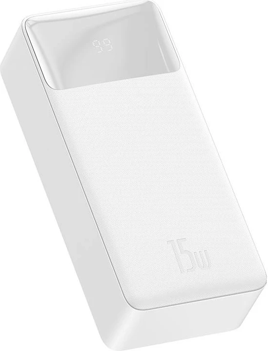 Powerbank Baseus Bipow 30000mAh, 15W, e bardhë