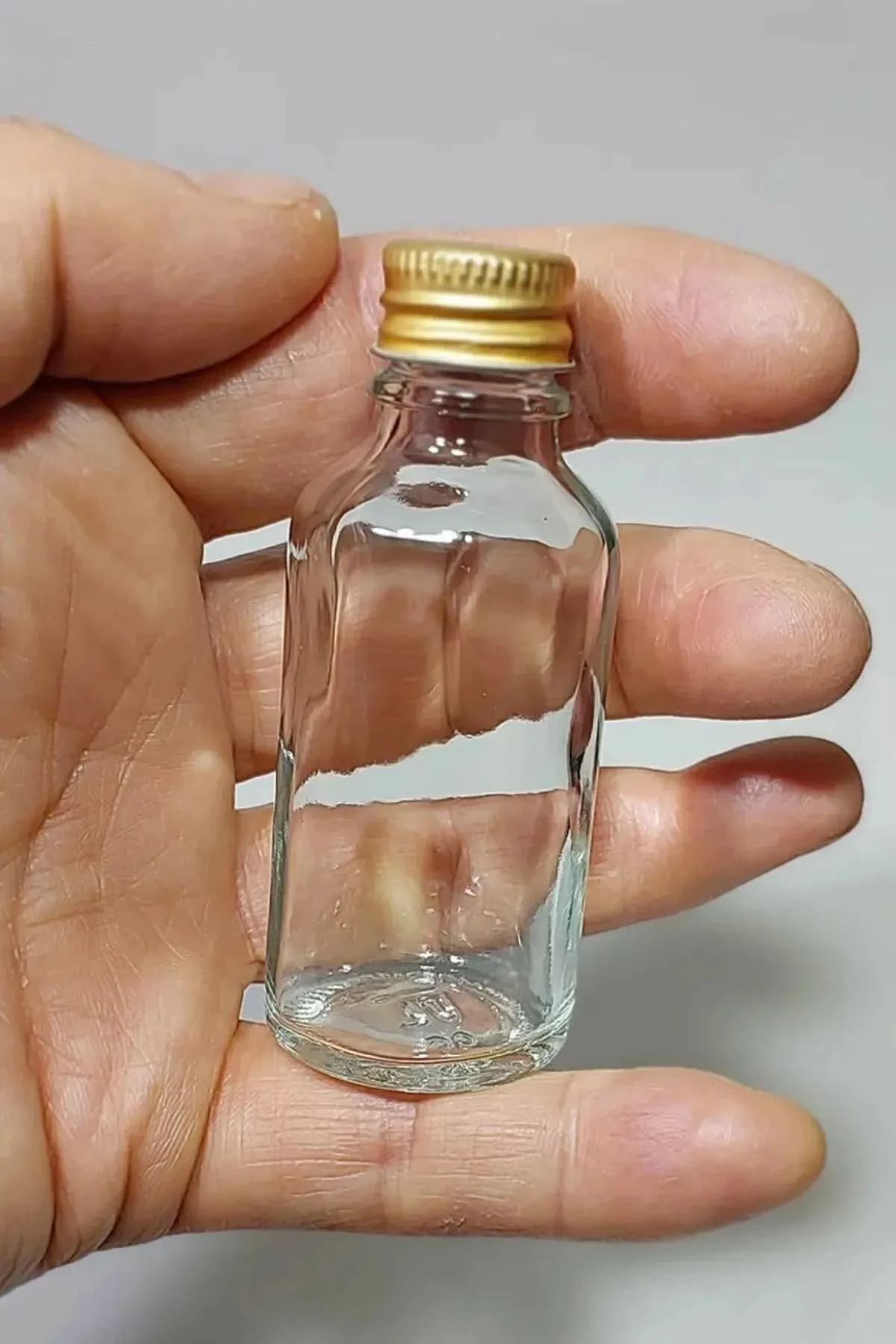 Set shishe qelqi, 6 copë, Hermia Concept, transparent, kapak ari, Tu-30Ccgold6Lı