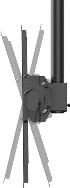 Mbajtës tavani për TV/monitor Neomounts CL35-440BL16L, 37-70 inç, 50 kg, i zi