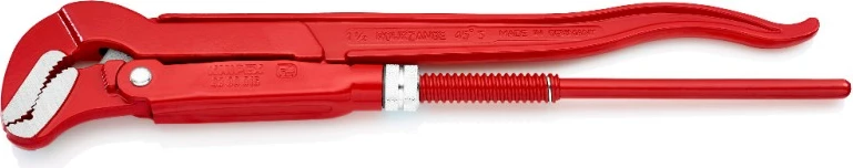 Çelës tubash Knipex 83 30 015, çelik inox, 420mm, e kuqe