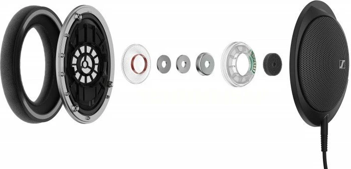 Kufje Sennheiser HD 550 me kabllo, over-ear open-back, 150Ω, 1.8 m, të zeza