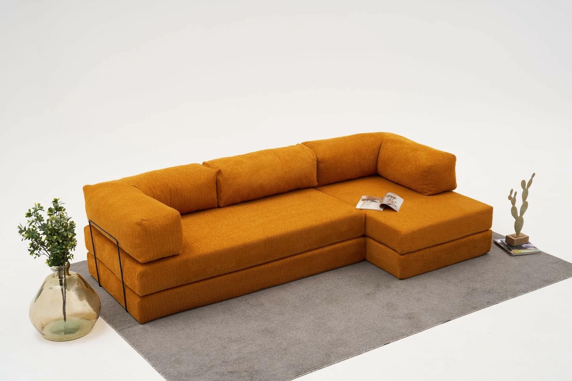 Këndsofa Atelier del Sofa, Comfort, portokalli