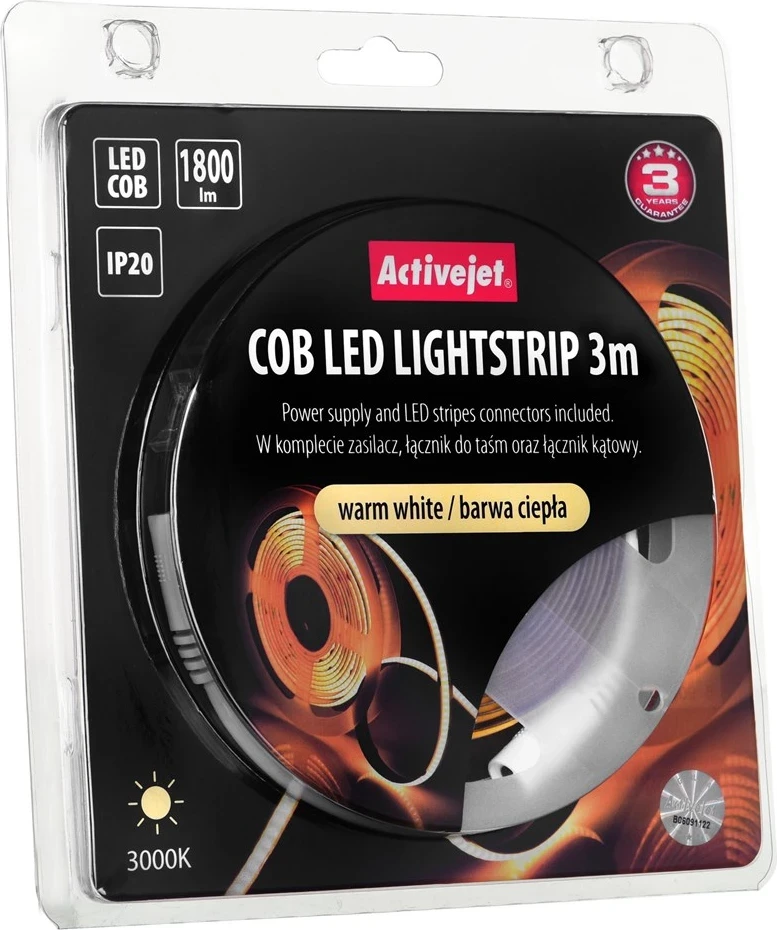 Dritë me shirit universal për ambiente të brendshme Activejet AJE-COB 3m