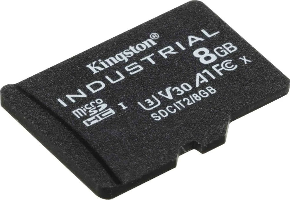 Kartelë memorie Kingston Industrial MicroSDHC 8 GB, e zezë
