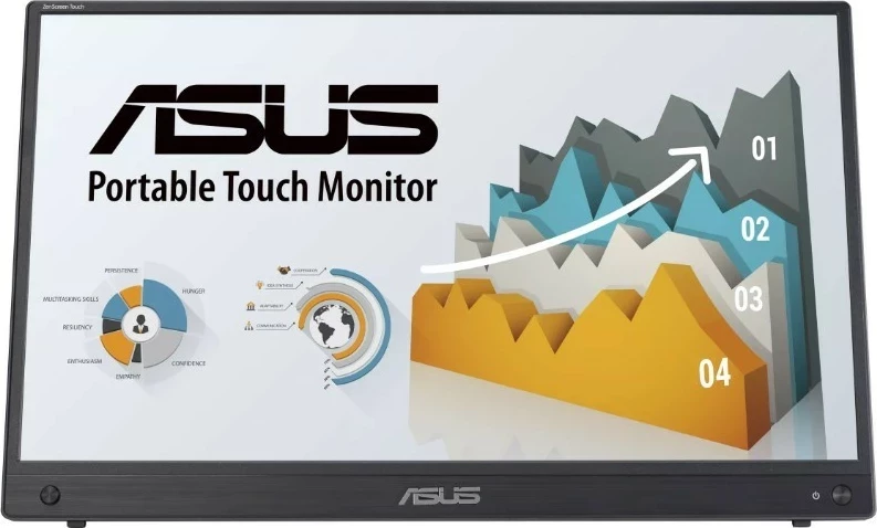 Monitor portativ ASUS ZenScreen Touch MB16AMTR, 15 inch, Full HD, i zi
