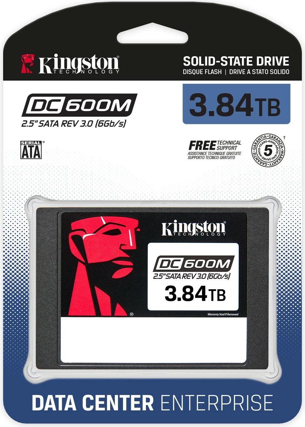SSD Kingston DC600M 3.84 TB, 2.5", 560 MB/s