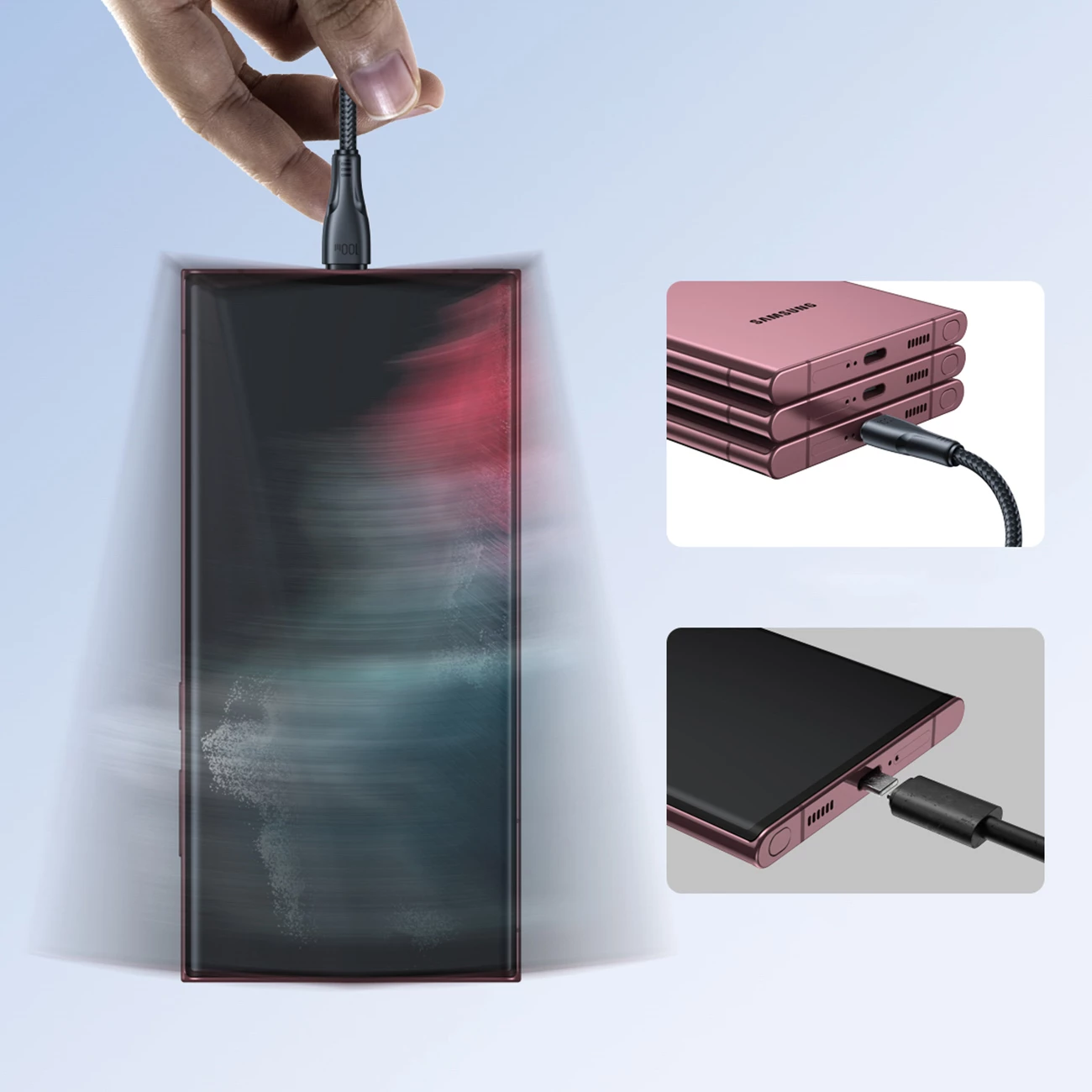 Kabllo USB-C në USB-C, Joyroom, S-A11 Surpass, 60W PD, 0.25 m, USB 2.0 480 Mbps, e zezë