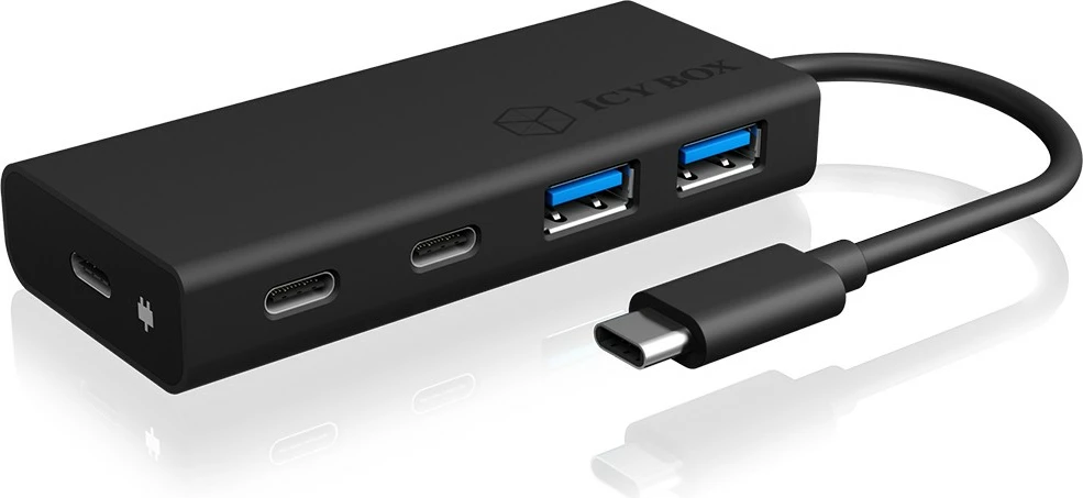 USB hub ICY BOX IB-HUB1426-CPD, 4 porta, USB 3.2 Gen 1, 60W, zi