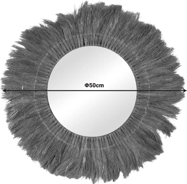 Pasqyrë Seire Inart, ngjyrë natyrale, Φ50x8cm