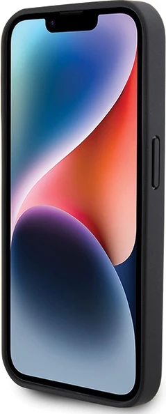 Mbështjellës BMW Leather Quilted për iPhone 15 Pro Max, i zi