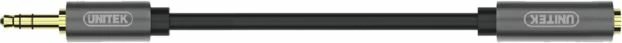Kabl audio 3.5mm Jack Unitek Y-C932ABK 1m argjendtë