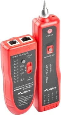 Testues i kabllave rrjeti Lanberg NT-0501, Zi dhe Kuq