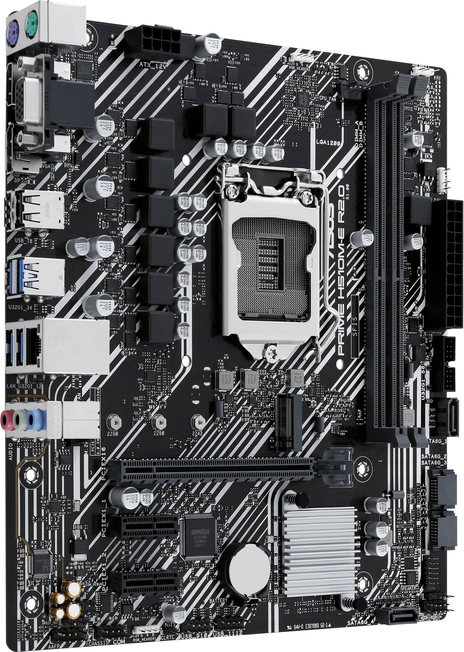 Pllakë amë ASUS PRIME H510M-E R2.0, Intel, LGA 1200, DDR4-SDRAM, 64 GB