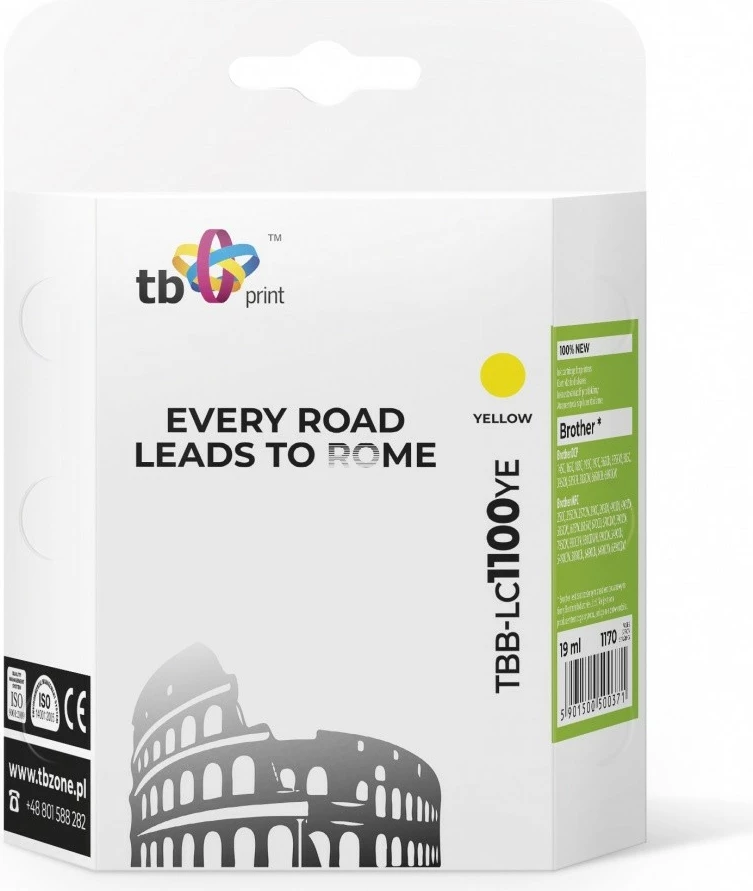 Toner TB Print TBB-LC1100YE për Brother, Yellow, 19ml