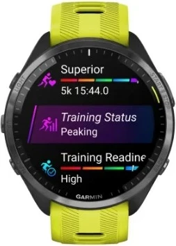 Smartwatch Garmin Forerunner 965, 47 mm, AMOLED, 32 GB, GPS, e verdhë
