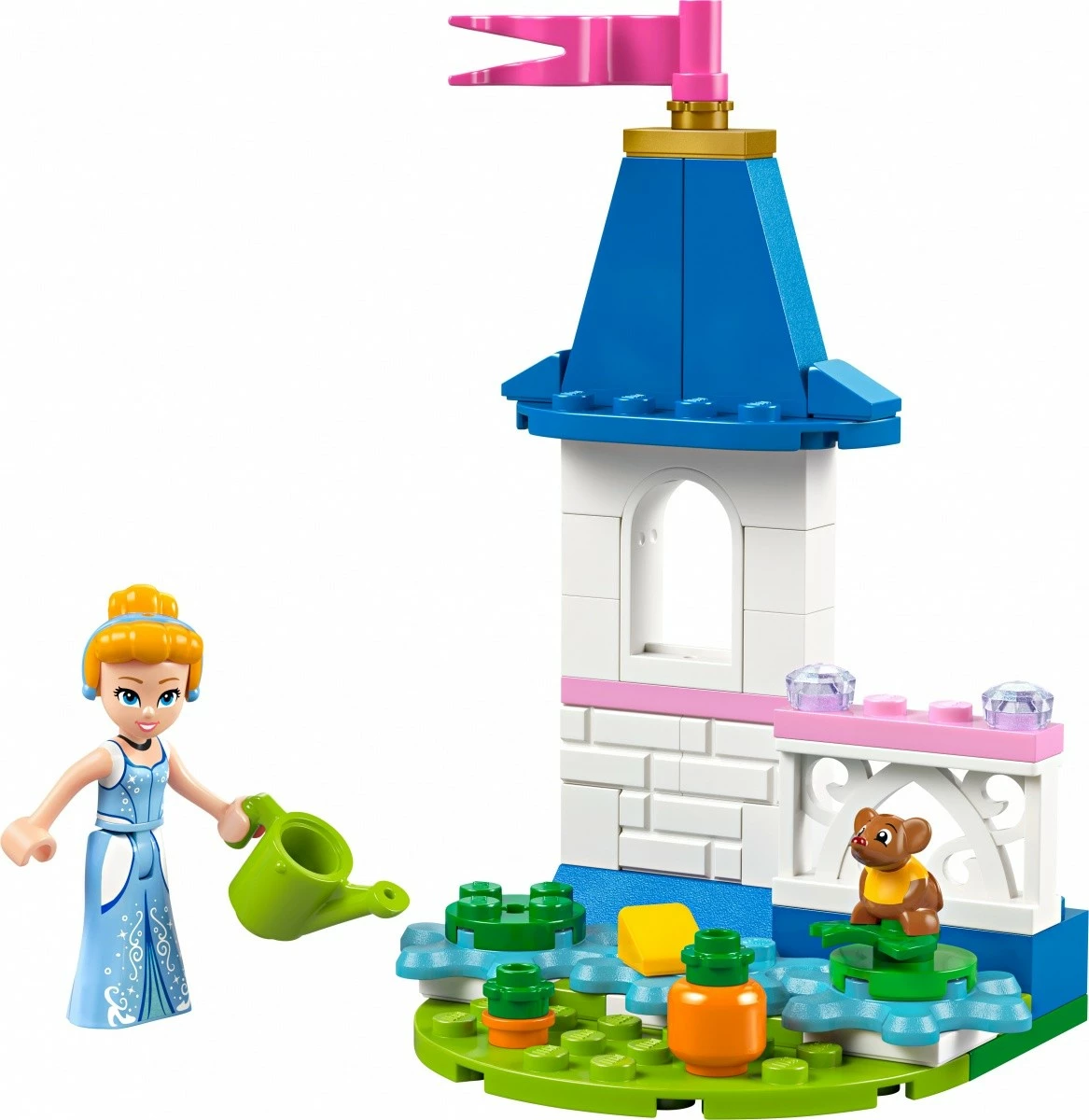 Set lodrash LEGO Disney Princess 30695, Mini Kështjella e Hirushes me kopsht, 52 pjesë