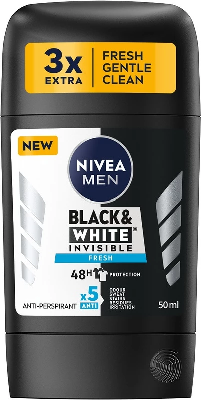 Deodorant për meshkuj Nivea Men Black&White Invisible Fresh, 50ml