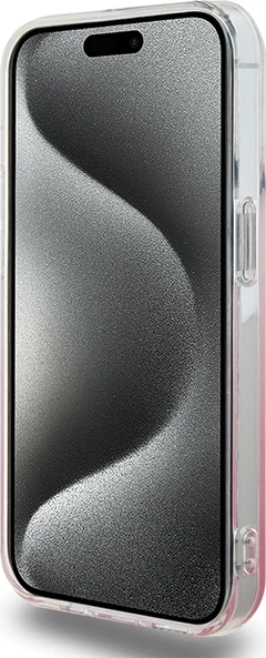 Mbështjellës Hello Kitty IML Gradient Electrop Kitty Head për iPhone 13 Pro Max, rozë